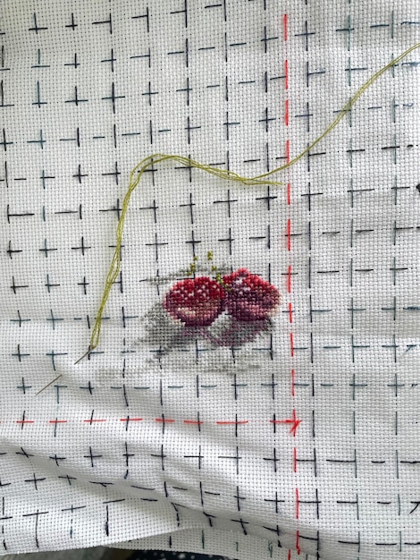 embroidered textile texture