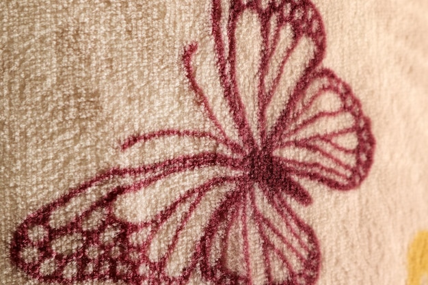 embroidered cushion detail